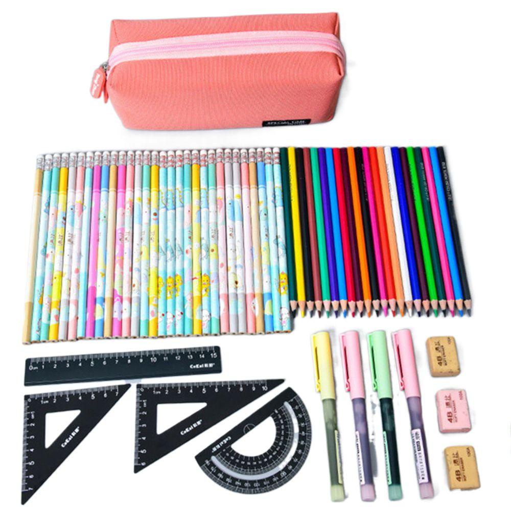 Túi Đựng Bút Màu Trơn Sức Chứa Lớn Tiện Dụng Cho Học Sinh