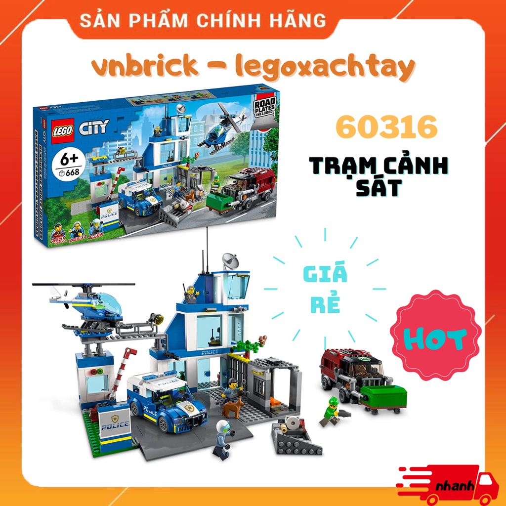 Lego City 60316 Police Station Trạm Cảnh Sát