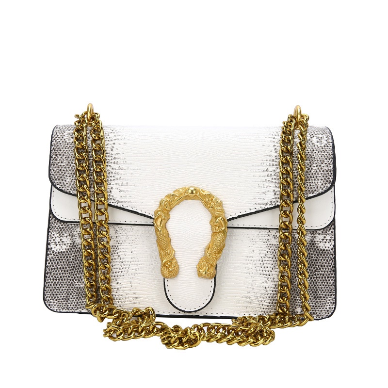 Túi Đeo Vai Phối Dây Xích Phong Cách Cổ Điển Thời Trang Cho Nữ