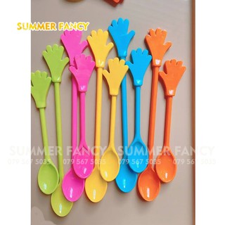 Muông bàn tay 14cm Muỗng Tập Ăn Cho Bé - Hand spoon 15cm