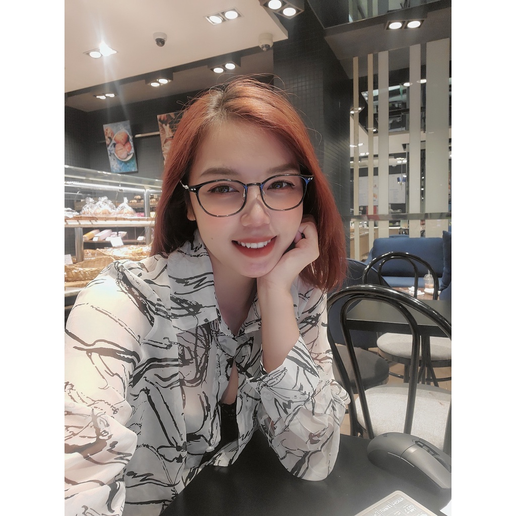 Gọng kính cận Unisex Nam Nữ Hàn quốc Titanium siêu nhẹ - MinGlasses M8072