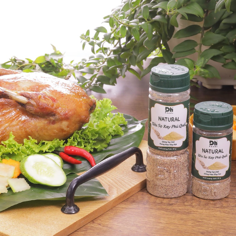 Hũ Natural Tiêu Sọ Xay Phú Quốc - Thương hiệu DH Foods