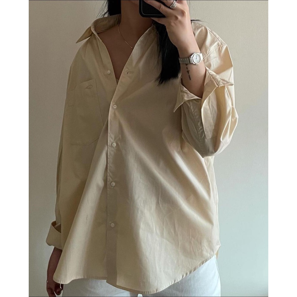 TheBlueTshirt - Áo Sơ Mi Nữ Tay Dài - Mercy Shirt - Neutral Shade