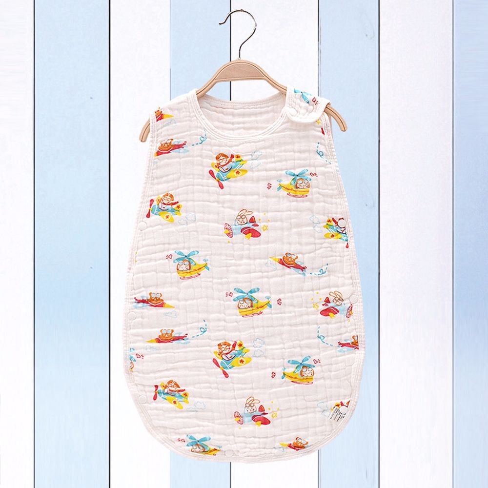 Túi ngủ cotton bốn lớp mỏng in họa tiết dễ thương cho bé