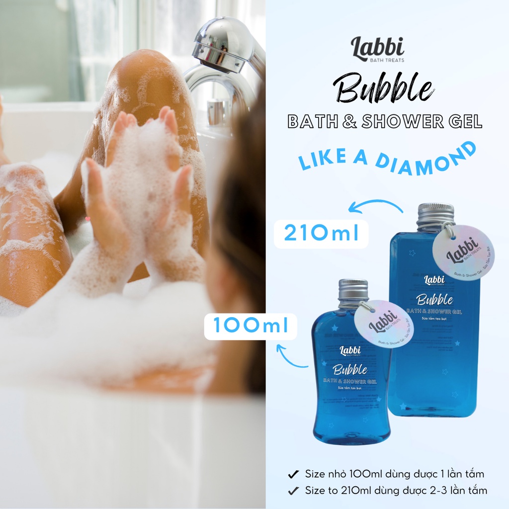 LIKE A DIAMOND [Labbi] Tạo bọt bồn tắm / Gel tắm tạo bọt / Bubble Gels