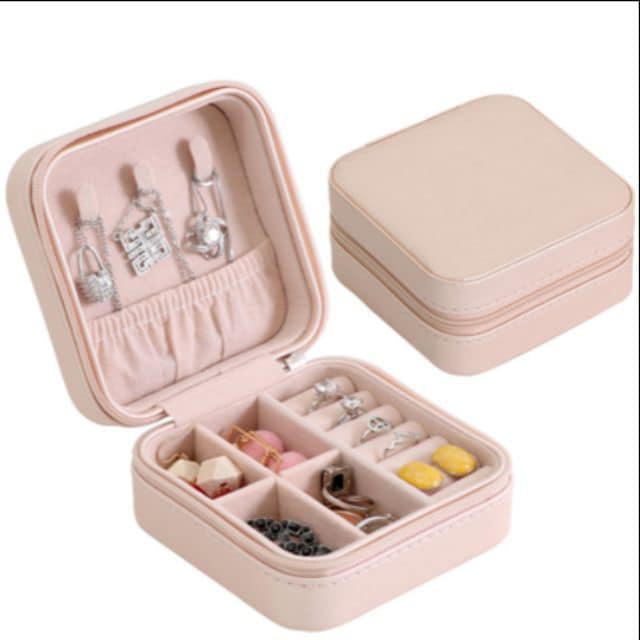 HỘP ĐỰNG TRANG SỨC MINI DA BÓNG SIÊU ĐẸP