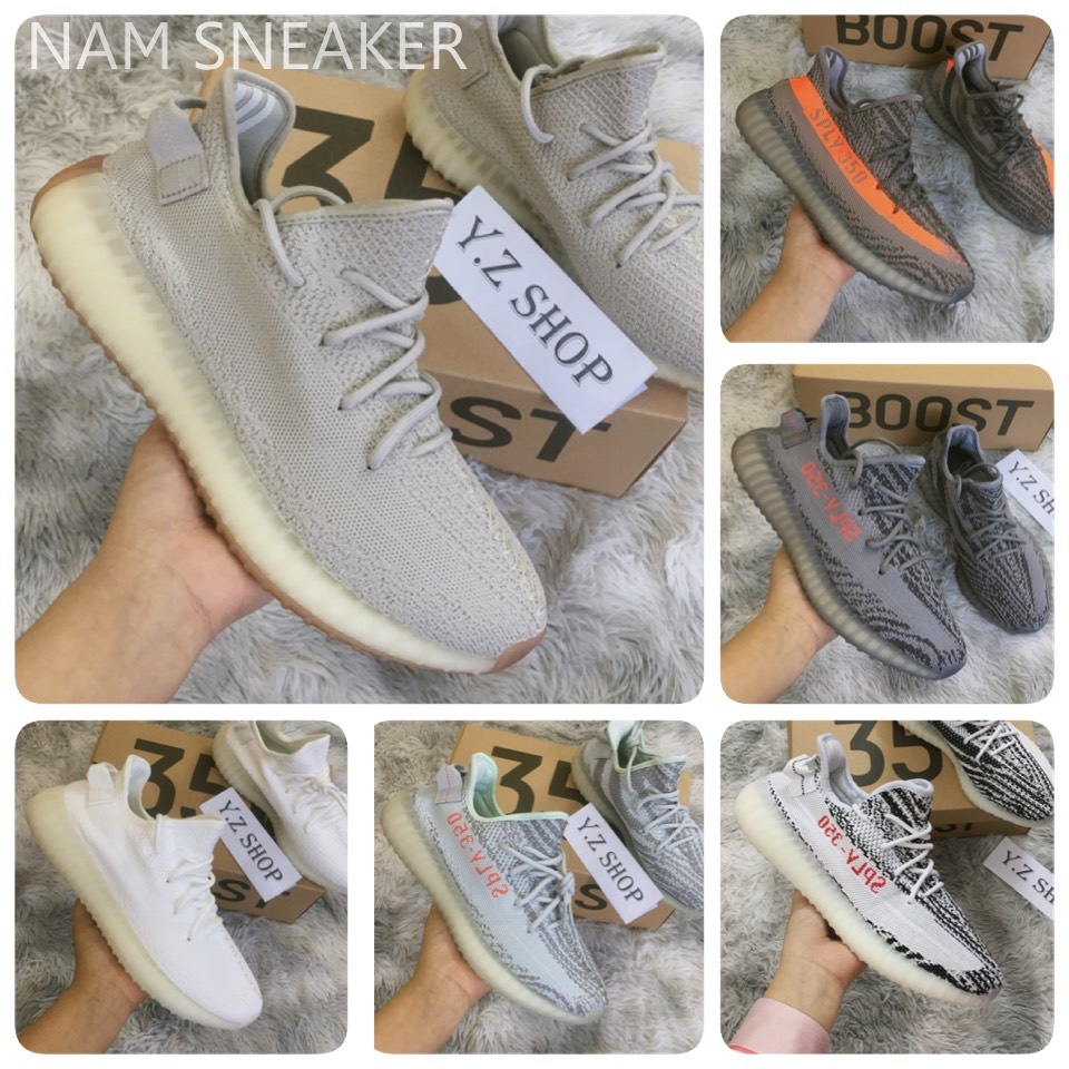 Giày Sneaker yz350 Xám Cam