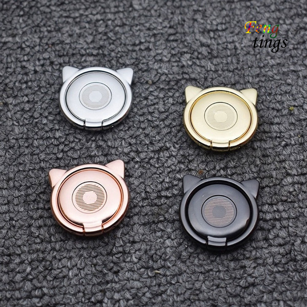 Vòng Khuyên Đỡ Điện Thoại Hình Tai Mèo Đáng Yêu