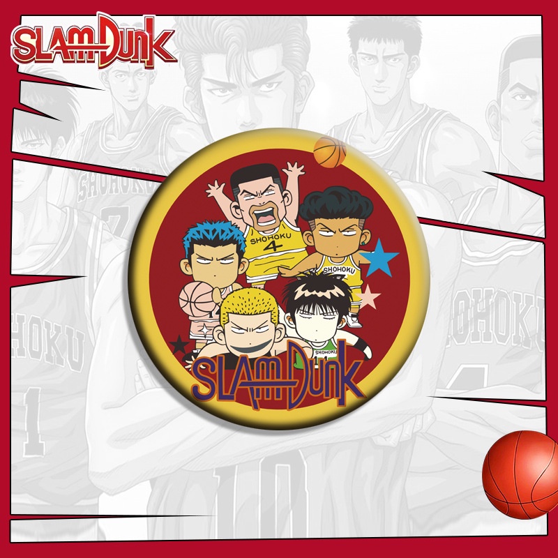 Huy Hiệu Cài Áo Hình Nhân Vật Hanamichi Kaede Trong Slam Dunk Dễ Thương