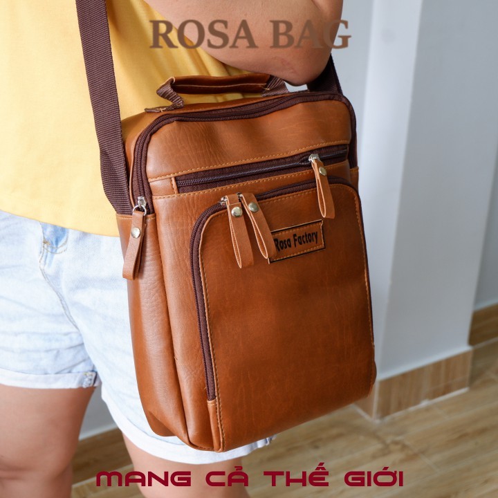 Túi đeo chéo ngực Túi đeo chéo nam da PU có quai xách Mys Rosa Bag