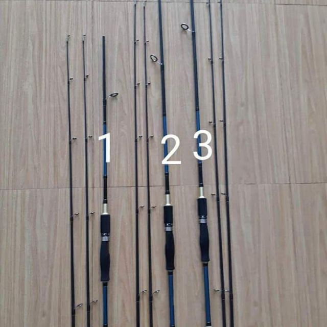 Cần câu lure máy đứng + máy ngang