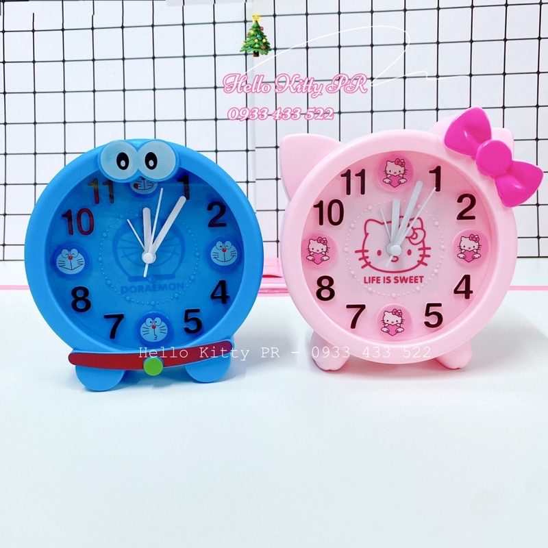 Đồng hồ báo thức Hello Kitty - Doremon Doraemon