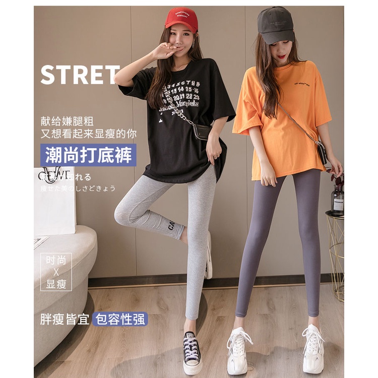 Quần Legging thể thao lưng cao hoạ tiết in chất liệu co giãn