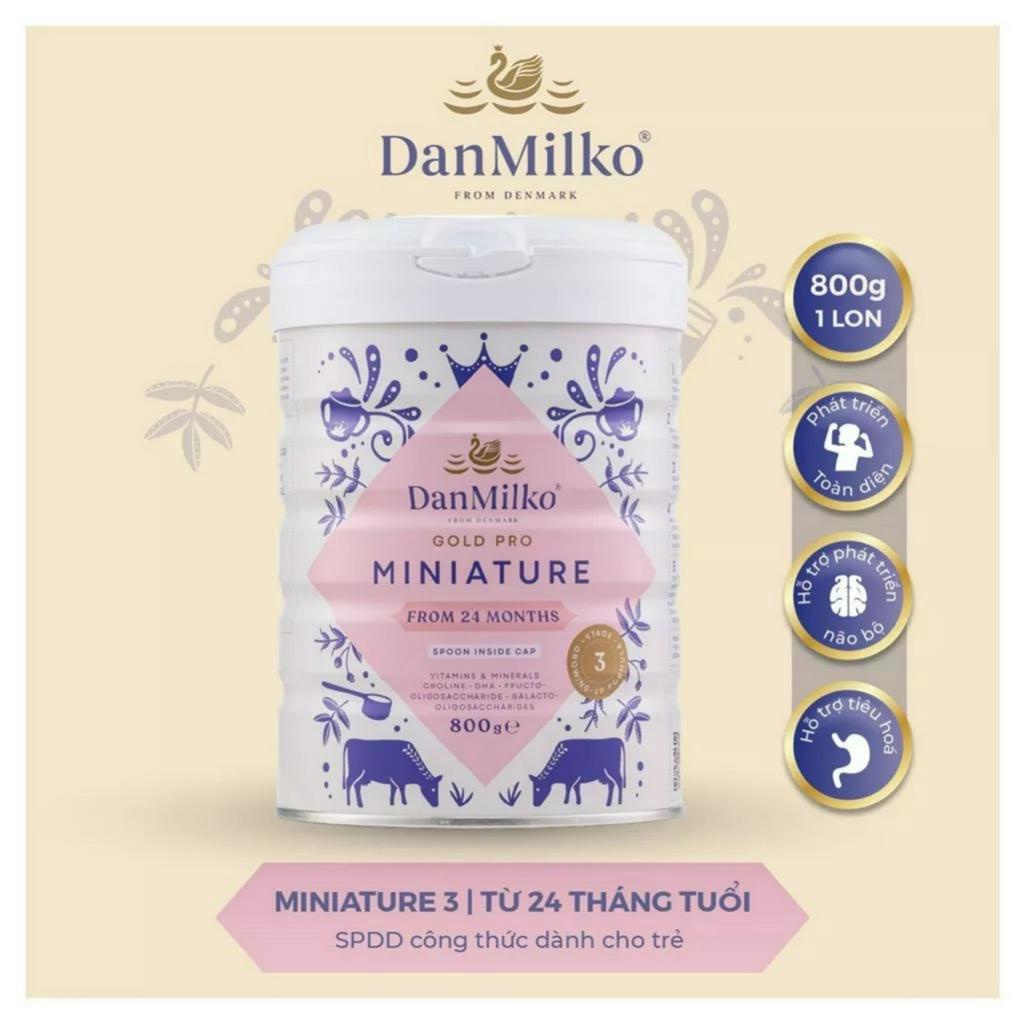 [HSD T1-2025] Sữa Bột Dinh dưỡng Số 3 Danmilko Miniature 800g (Từ 24 Tháng Tuổi).