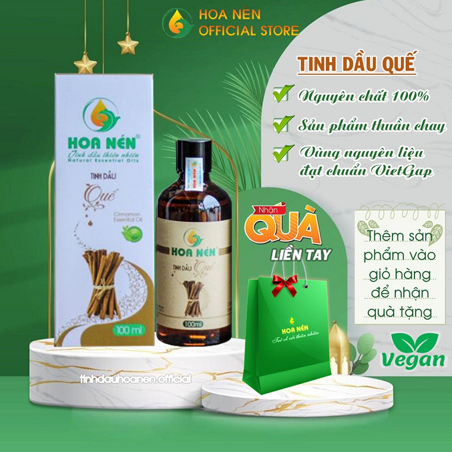 Tinh dầu quế nguyên chất Hoa Nén 100ml