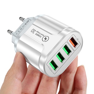 Củ sạc 4 cổng USB QC 3.0 48W phích cắm US