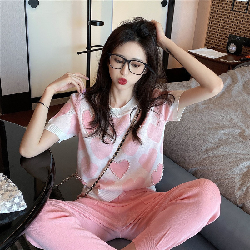 Áo Dệt Kim Ngắn Tay Thời Trang Mùa Hè Pháp 2021