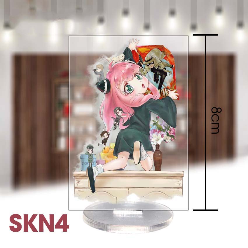 Tranh mica, standee, mô hình 2D anime SPYxFAMILY, quà lưu niệm, sưu tập, quà tặng, in ảnh