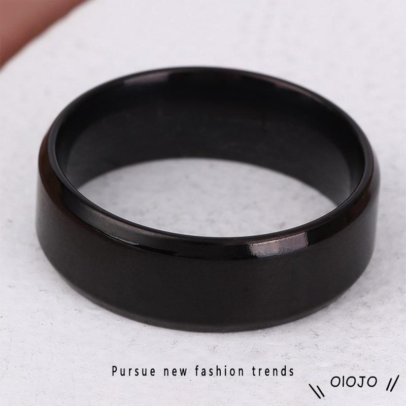 Nhẫn trơn titan unisex thép không rỉ