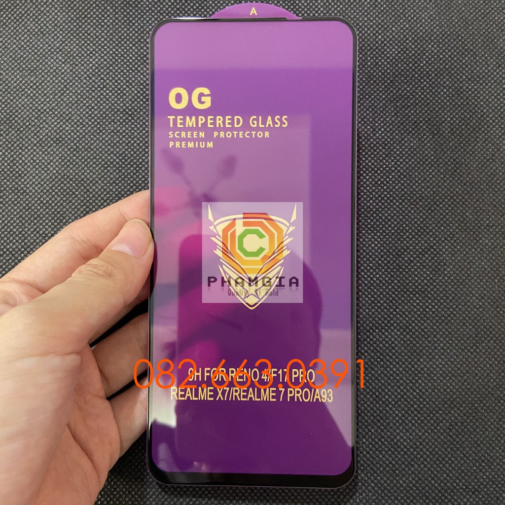 Kính cường lực Oppo Reno 4 full màn hình hiệu OG chuẩn xịn