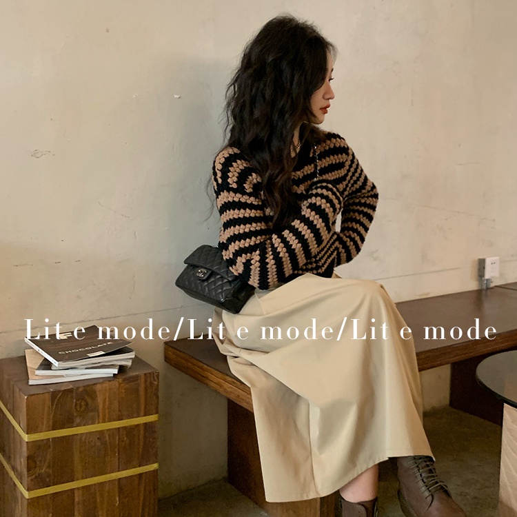 Áo Cardigan Dệt Kim Tay Dài Kẻ Sọc Thời Trang Hàn Quốc Cho Nữ | BigBuy360 - bigbuy360.vn