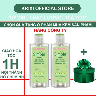 Nước hoa hồng Simple, toner Simple 200ml