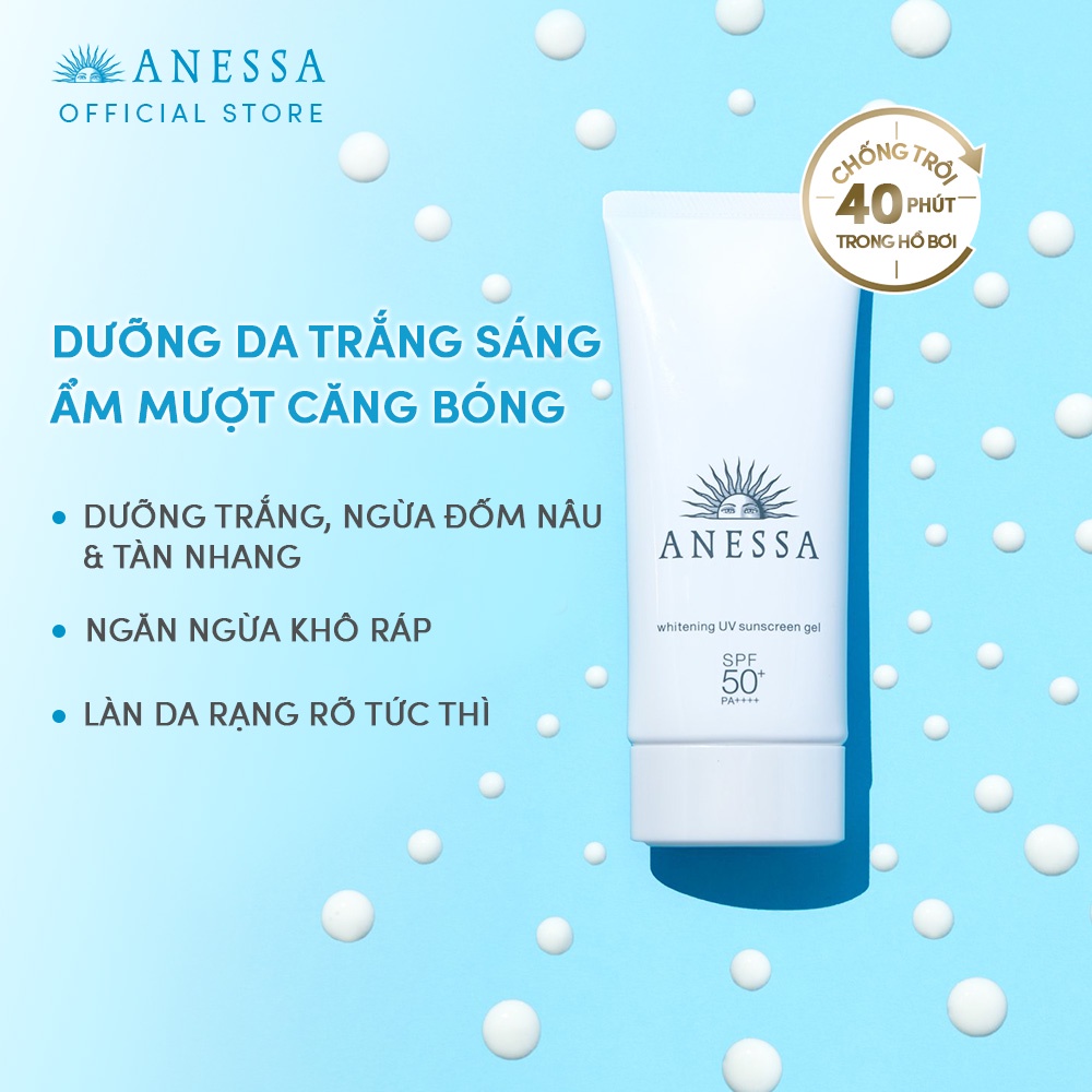 [HB Gift] Gel chống nắng dưỡng trắng Anessa Whitening UV Sunscreen Gel 90g