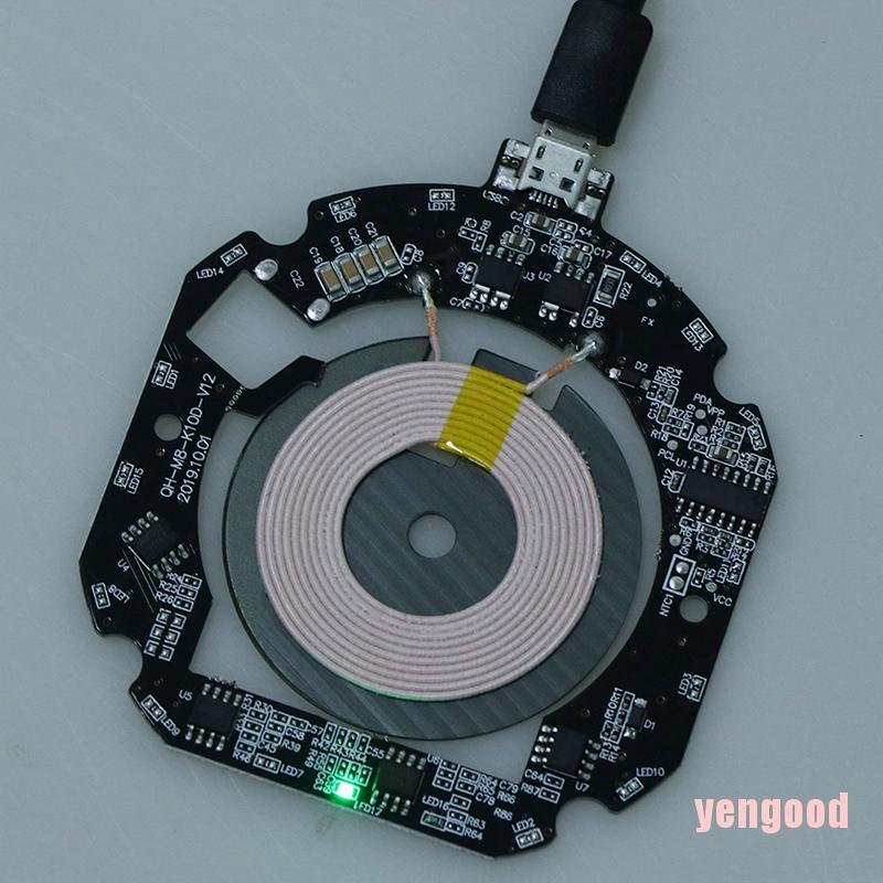 Bảng mạch sạc nhanh không dây 10w/ 15w Qi Pcb