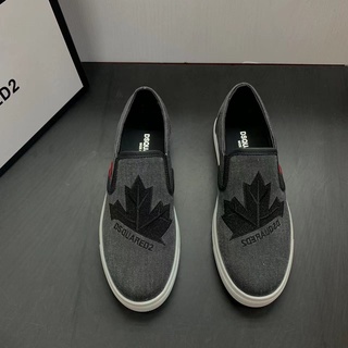 [ Luxury ] Giày Slipon Dsquared logo thêu LA fullbox