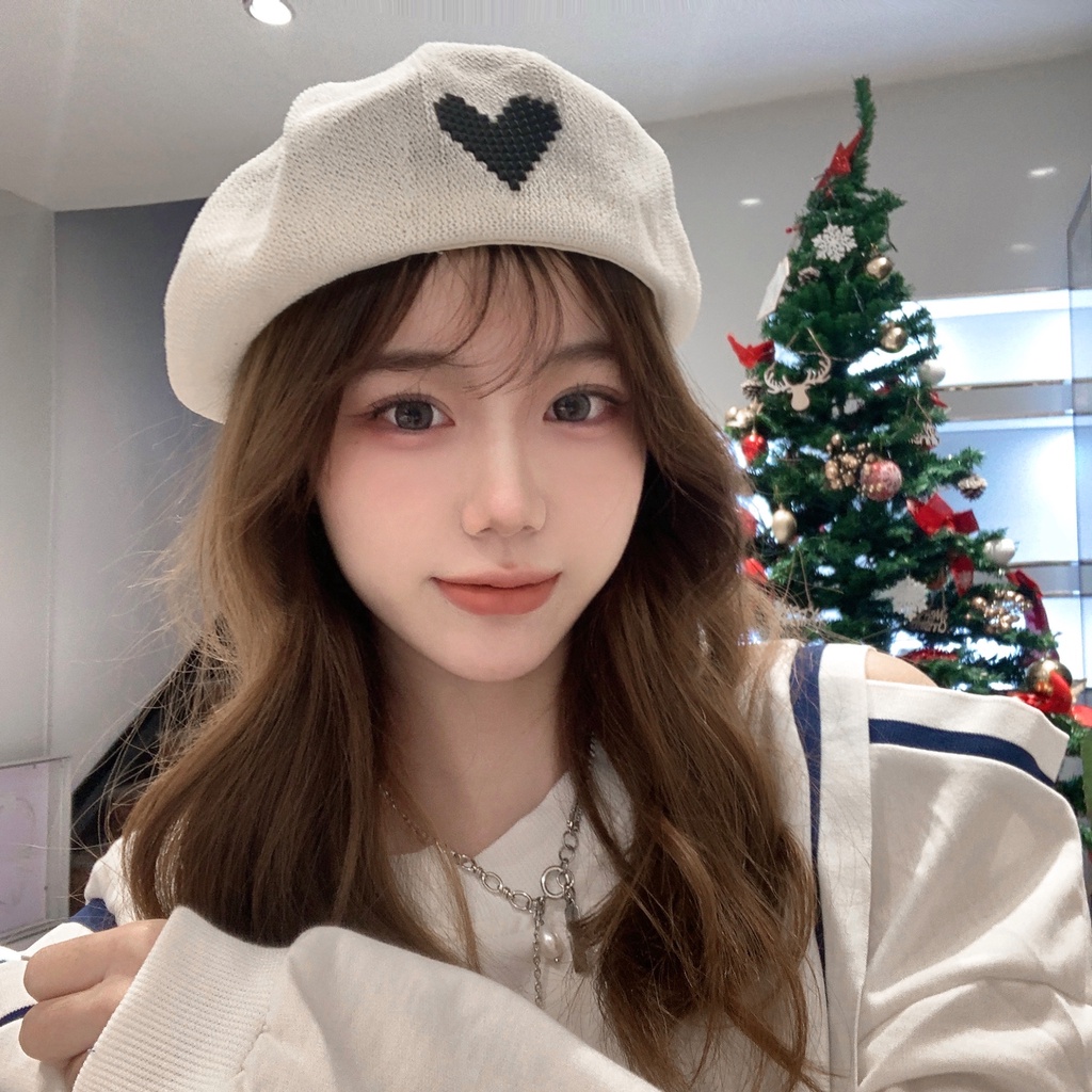 Mũ Beret Phối Lưới Mỏng Thoáng Khí Thời Trang Xuân Hè Phong Cách Họa Sĩ Mới Cho Nữ