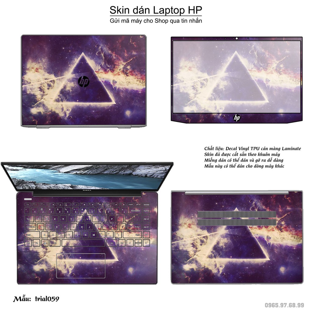 Skin dán Laptop HP in hình Đa giác nhiều mẫu 10 (inbox mã máy cho Shop)
