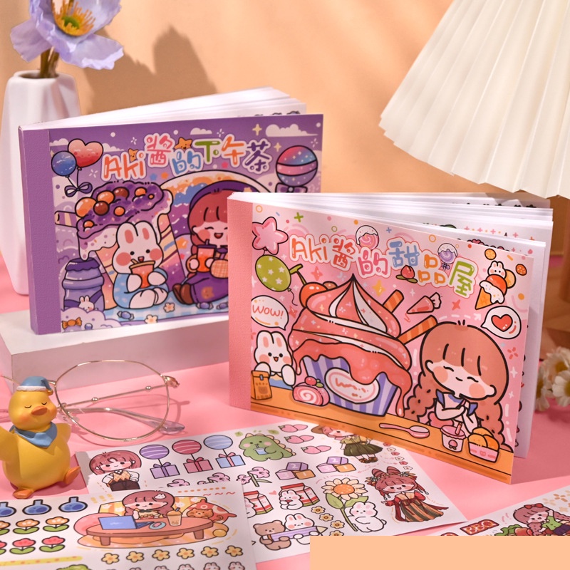Set 20 / 50 Sticker Dán Hình Thỏ Dễ Thương