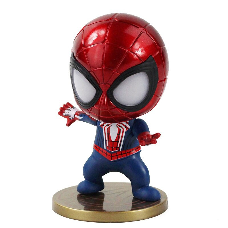 [SPIDER MAN] Bộ 5 mô hình người Nhện kiểu Chibi Cute - Infinity War AVENGER - Action Figure Spider - Man Peter