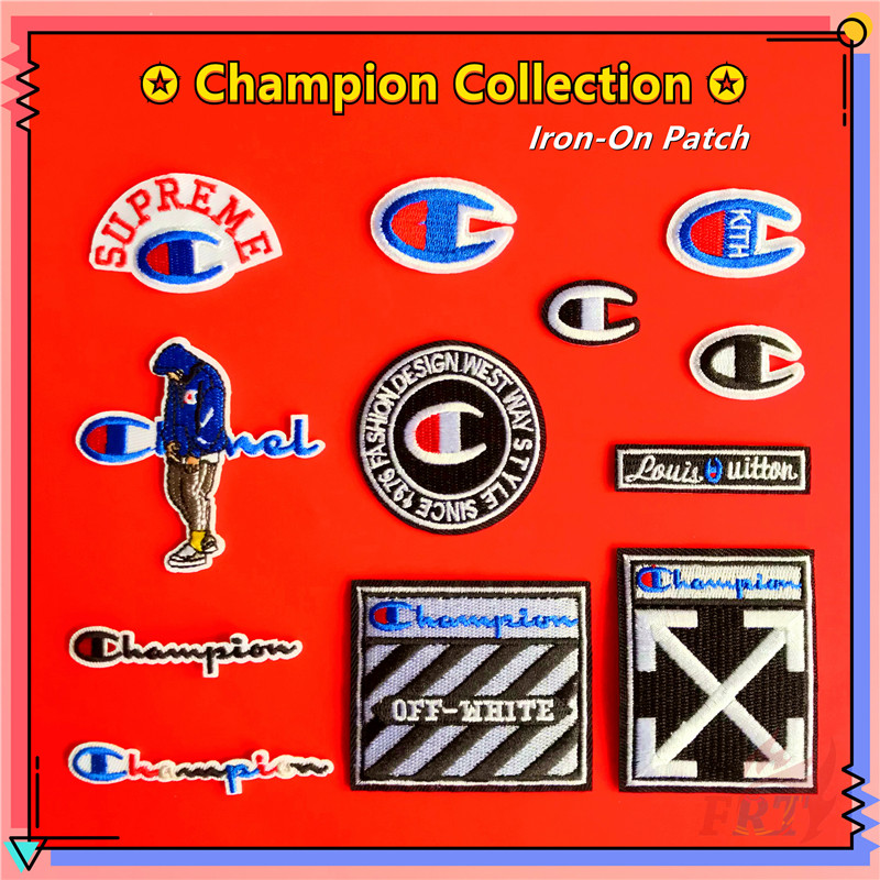 Sticker ủi thêu hình logo Champion Series 02 độc đáo