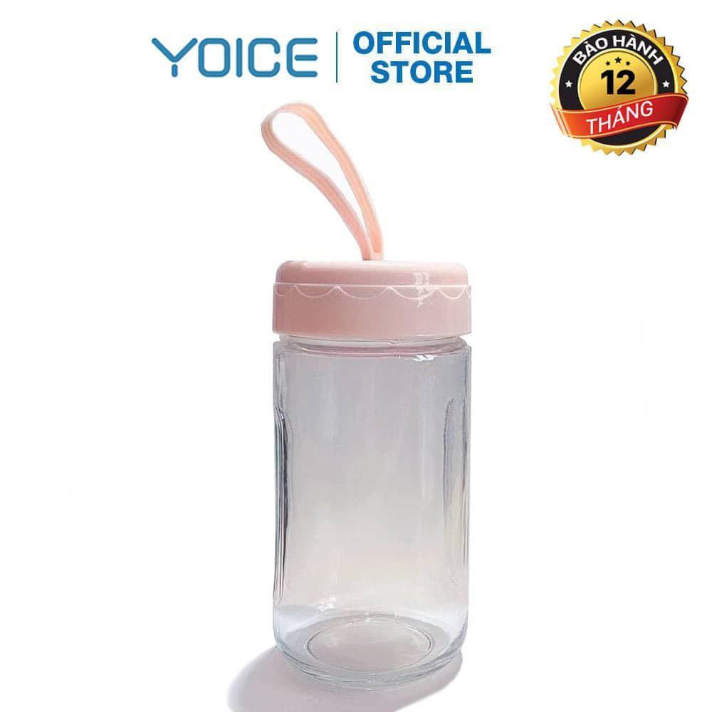 Bình nước thủy tinh YOICE dung tích 300ml độ chịu nhiệt tốt an toàn với