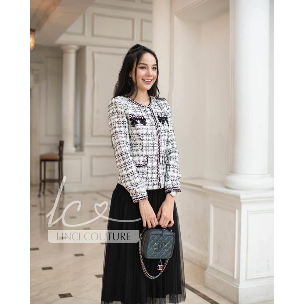 Áo Millerna, áo khoác tweed thu đông sang trọng - LinCi Couture