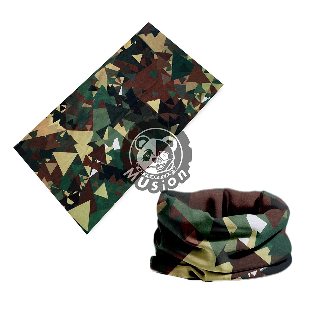 Khăn trùm đầu Triangle Camouflage Head Buff Chống nắng Mặt nạ Đi xe đạp Câu cá Che nắng Mặt nạ