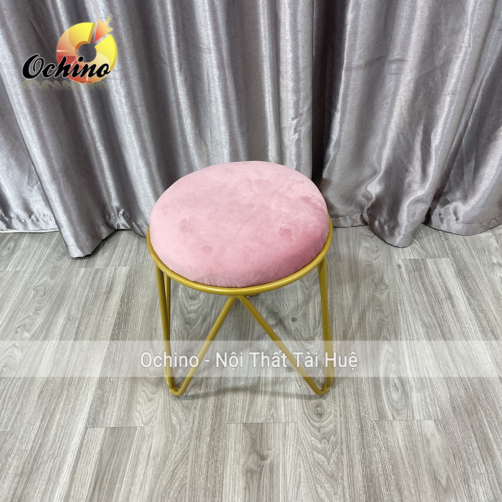 Đôn Ghế Bàn Trang Điểm, Đôn Chân Sao Vàng Cách Điệu Sang Chảnh ( Hàng Có Sẵn)