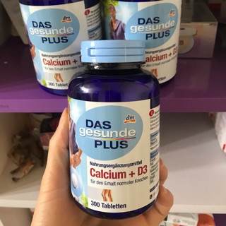 Viên bổ sung Canxi và D3 Das Gesunde Plus Calcium D3 của Đức