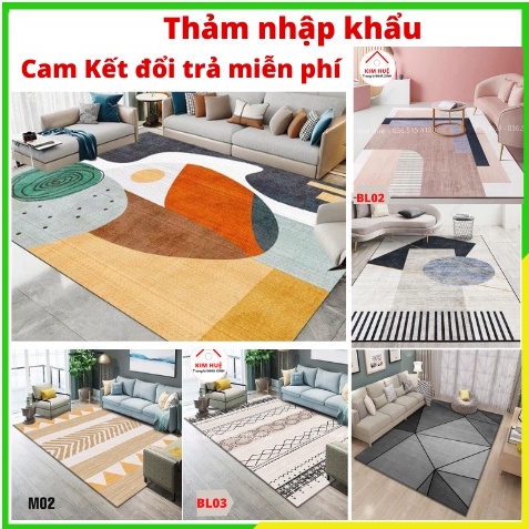 Thảm trải sàn bali nỉ lì mịn 5D trang trí phòng khách, phòng ngủ (30 mẫu đẹp nhất)