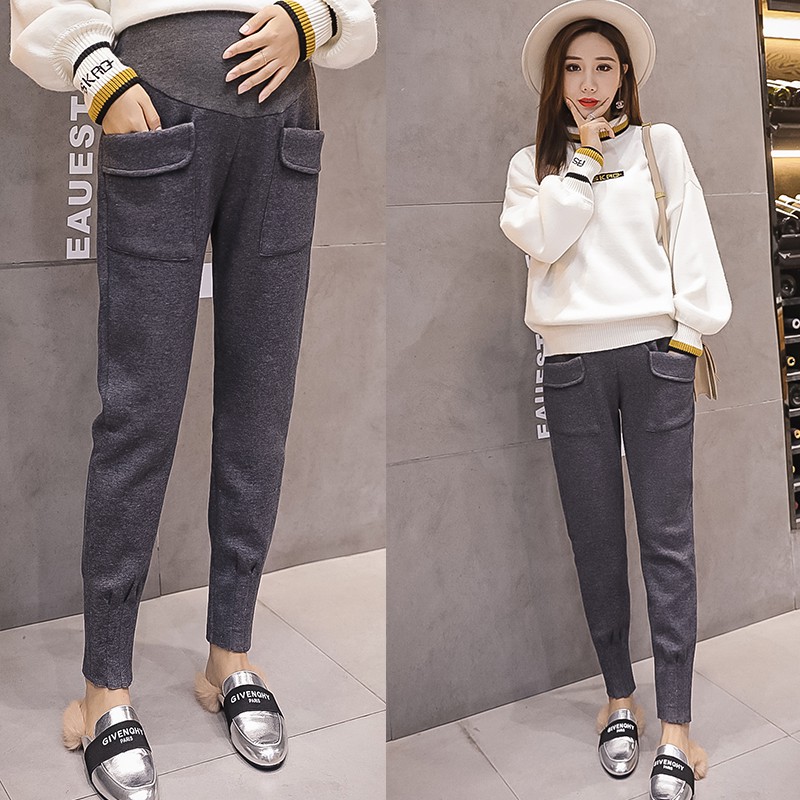 D69 Quần bầu thu đông kiểu dáng xinh xắn, nhiều mẫu mã cho mẹ bầu