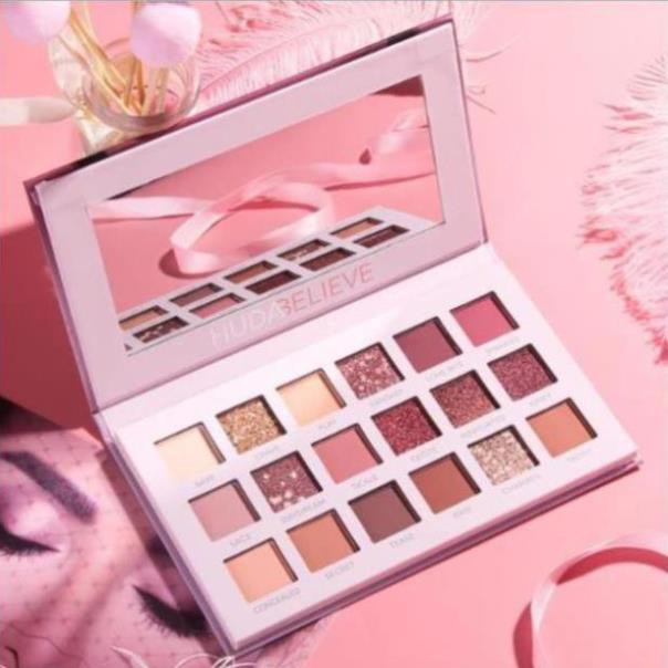 ( KIBO ) [FREESHIP TỪ 50K]Bảng Phấn Mắt Nhũ New Nude Huda Believe Nội Địa Trung HUDA01