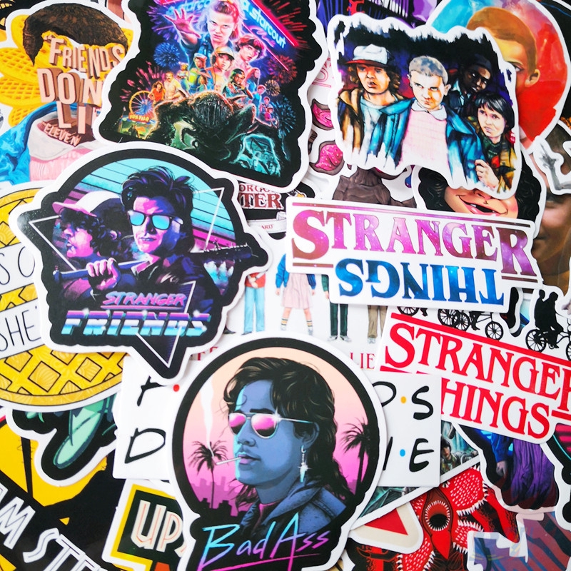 ❉ Stranger Things - Series 03 Netflix TV Shows Joyce Byers Eleven Mike Lucas Stickers ❉ 50Pcs/Set DIY Fashion Mixed Luggage Laptop Skateboard Doodle Decals Stickers