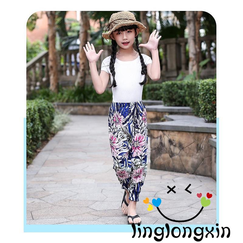 Quần Dài Ống Rộng Họa Tiết Hoa Thời Trang Cho Nữ Jop7-Girl