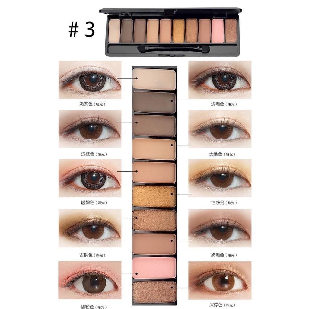 Bảng Phấn Mắt Lameila 10 Màu Play Color Eyes