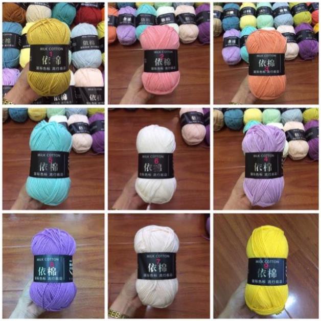 Len Milk Cotton Baby Bảng Màu 3- ( mã 41-62)