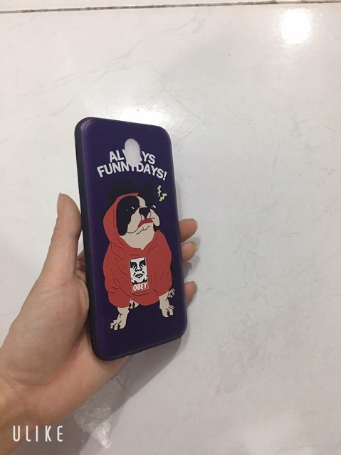 Ốp lưng J7 Pro,J7Pro in hình DOG mặc áo đỏ