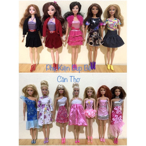 Đầm váy thời trang cho bup bê Barbie, Xinyi, Licca… bup bê cao 30cm