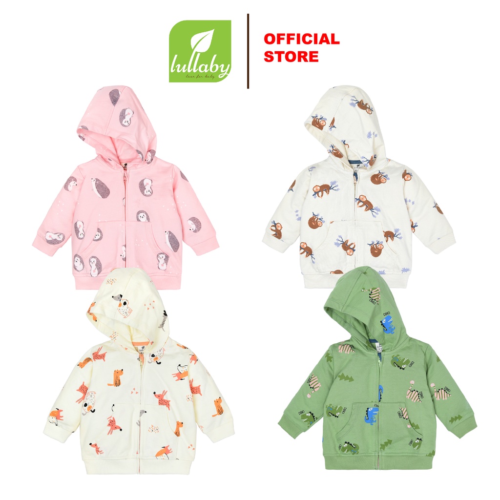 LULLABY - Áo khoác kéo khóa, có mũ French Terry/Nỉ da cá NH710P - New Arrival AW 2021