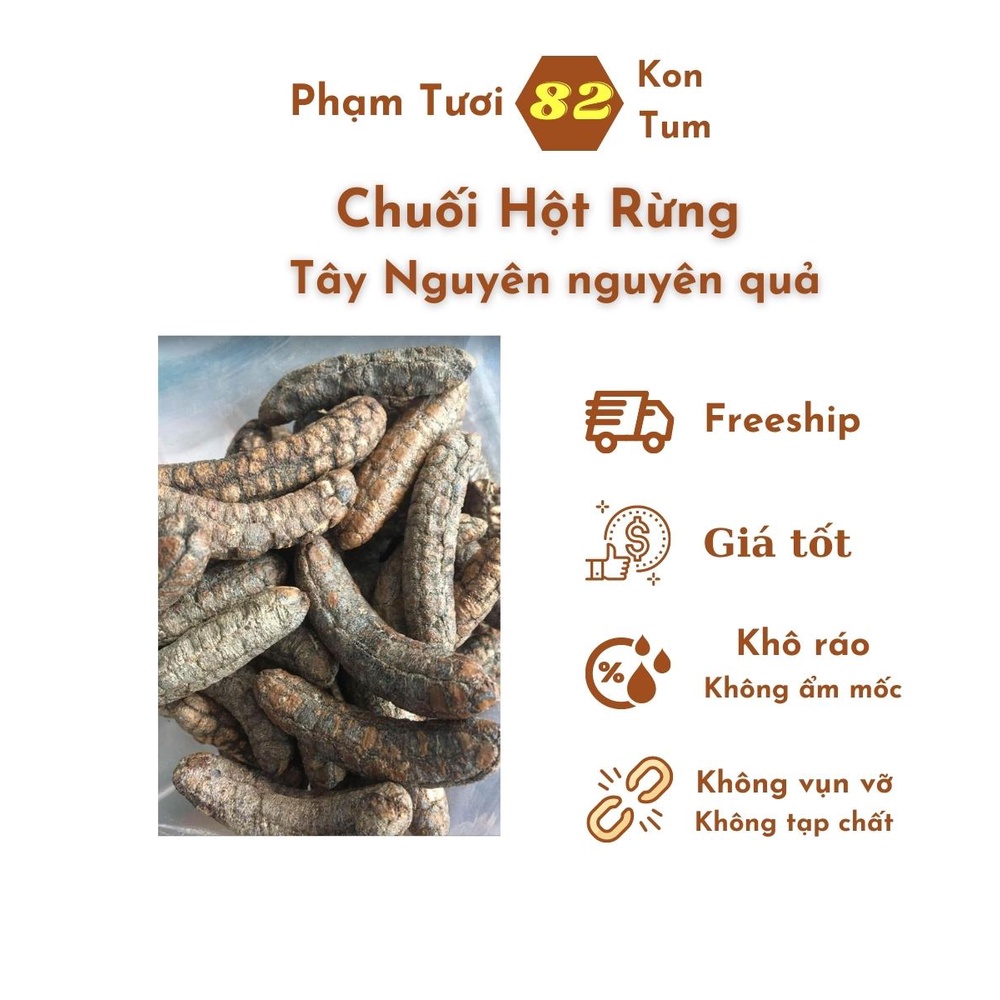 Chuối hột rừng khô ngâm rượu Tây Nguyên nguyên quả gói 1kg